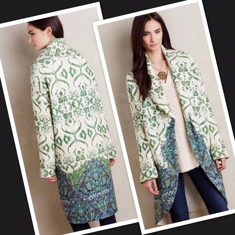 🌷🌷Anthropology Moth Sugar Pine Sweatercoat. 🌷🌷